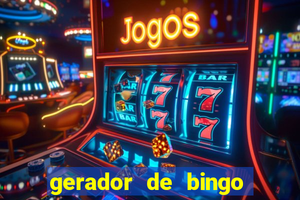 gerador de bingo de palavras